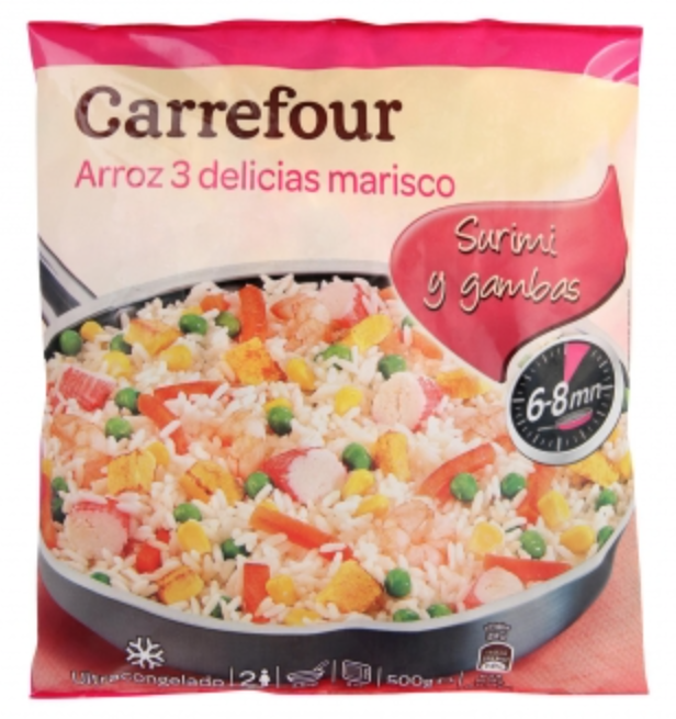 Pisto de verduras con pinchos de cerdo y arroz tres delicias